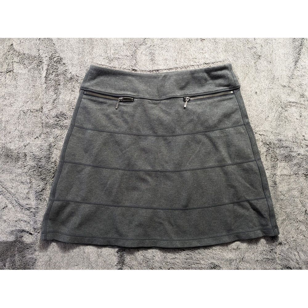 Athleta Strata Skirt Zipper Pockets Women's Size Small Gray